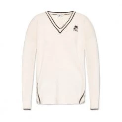 Etro Sweater With Logo Beige -Dame-strikkegensere Salg unnamed file 2374