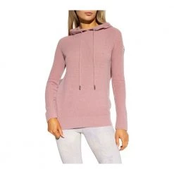 Moncler Hoodie Pink -Dame-strikkegensere Salg unnamed file 238