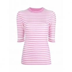 Ganni Round-neck Knitwear Pink