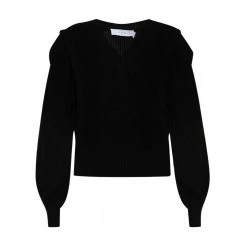 IRO Cotton Sweater Black -Dame-strikkegensere Salg unnamed file 2422