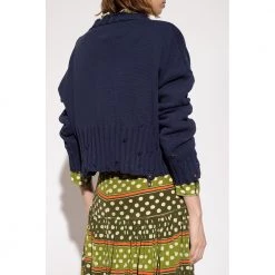 Marni Sweater With Logo Blue