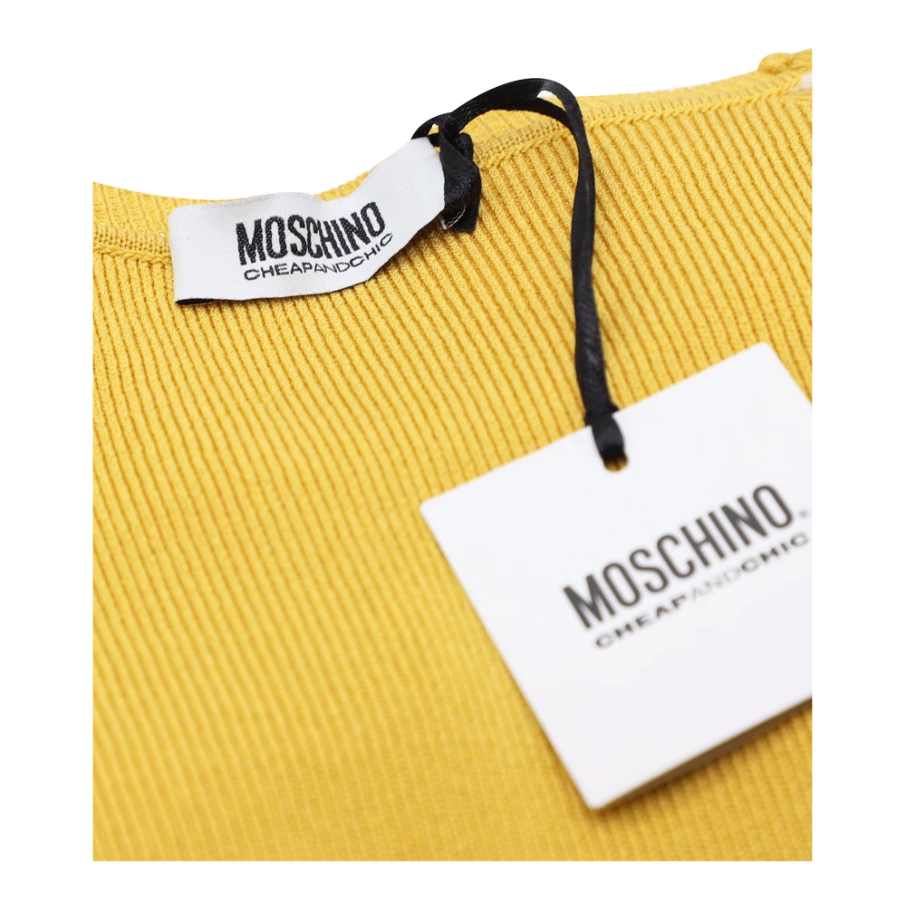 Moschino Cheap And Chic Sweater Yellow 1 Moschino Cheap And Chic Sweater Yellow