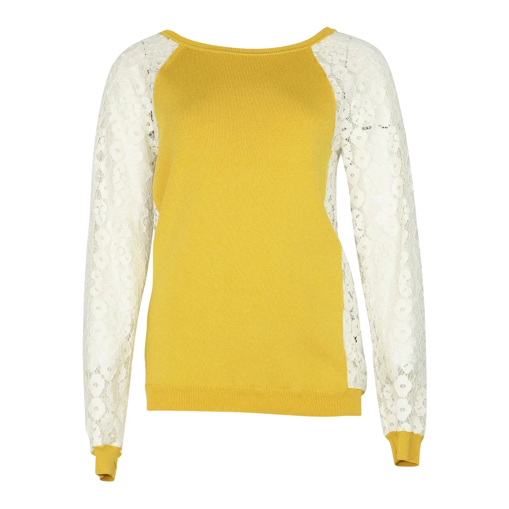 Moschino Cheap And Chic Sweater Yellow 2 Moschino Cheap And Chic Sweater Yellow - Bilde 2