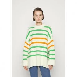 Samsøe Samsøe HVIT STRIPETE SAMSØE&SAMSØE RALI CREW NECK White