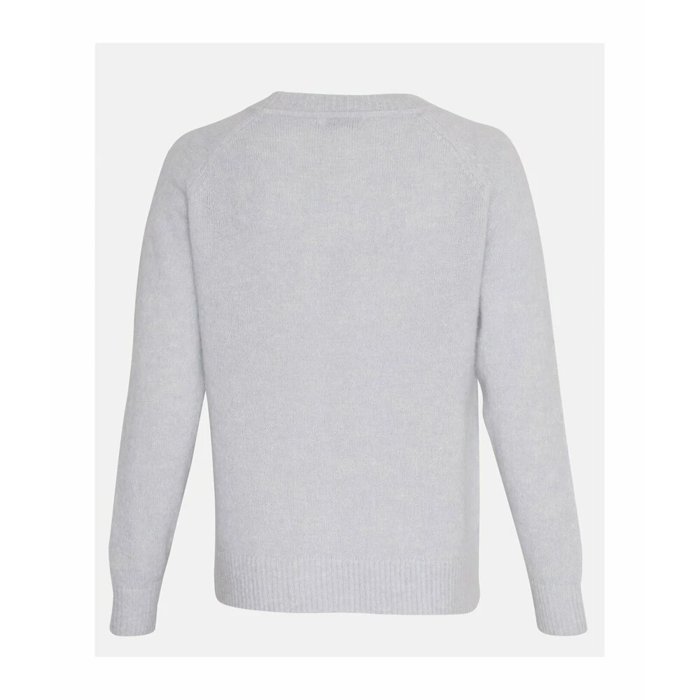 Lyseblå Moss Copenhagen Mschmaimee Mohair O Pullover Genser Blue 1 Lyseblå Moss Copenhagen Mschmaimee Mohair O Pullover Genser Blue