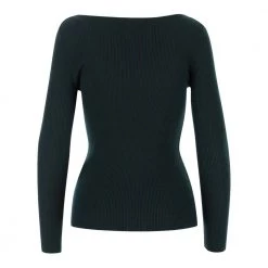 P.A.R.O.S.H. Sweater V-neck Long Sleeves Green -Dame-strikkegensere Salg unnamed file 2527