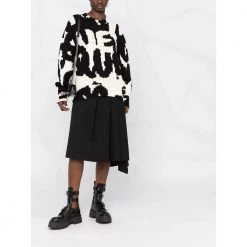 Alexander McQueen Wool Sweater With All Over Logo Black -Dame-strikkegensere Salg unnamed file 2534