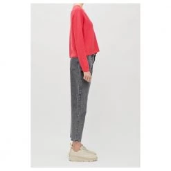 Drykorn Casual Sweater With Overlapping Red -Dame-strikkegensere Salg unnamed file 2545