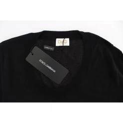 Dolce & Gabbana Crewneck Sweater Pull Top Black -Dame-strikkegensere Salg unnamed file 2572