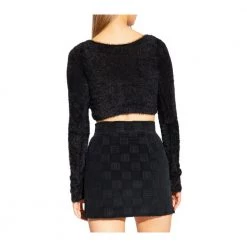 AMBUSH Cropped Sweater Black -Dame-strikkegensere Salg unnamed file 2581
