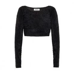 AMBUSH Cropped Sweater Black -Dame-strikkegensere Salg unnamed file 2583