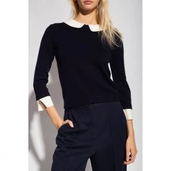 See By Chloé Collared Sweater Blue