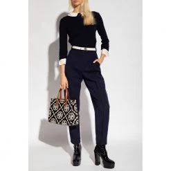 See By Chloé Collared Sweater Blue -Dame-strikkegensere Salg unnamed file 2593