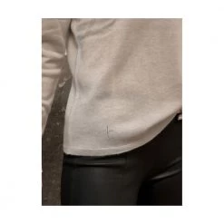 Tricot Sweater Gray -Dame-strikkegensere Salg unnamed file 2611