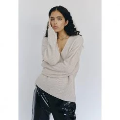 Birgitte Herskind Frodo Knit V-Neck Genser & Cardigan Beige