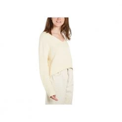 Samsøe Samsøe Joanne V-neck 14303 Cotton Sweater Beige