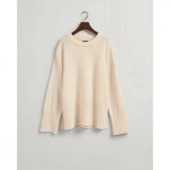 Gant C-Neck Sweater Beige