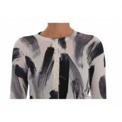 Dolce & Gabbana Cardigan Lightweight Silk Paint Stroke Sweater Black 6 Dolce & Gabbana Cardigan Lightweight Silk Paint Stroke Sweater Black -Dame-strikkegensere Salg unnamed file 2646