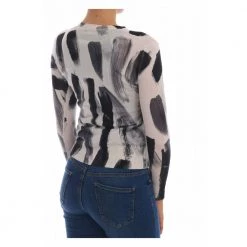 Dolce & Gabbana Cardigan Lightweight Silk Paint Stroke Sweater Black 7 Dolce & Gabbana Cardigan Lightweight Silk Paint Stroke Sweater Black -Dame-strikkegensere Salg unnamed file 2647