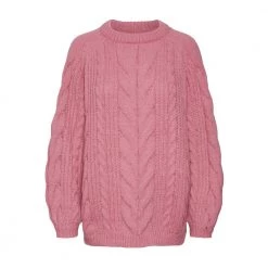Rosa Vero Moda Vmwine Ls O-Neck Genser Pink -Dame-strikkegensere Salg unnamed file 2660