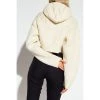 Comme Des Garçons Hooded Turtleneck Top Beige