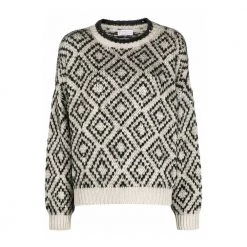 Brunello Cucinelli Round-neck Knitwear Beige -Dame-strikkegensere Salg unnamed file 2737