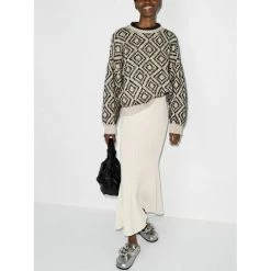 Brunello Cucinelli Round-neck Knitwear Beige -Dame-strikkegensere Salg unnamed file 2738