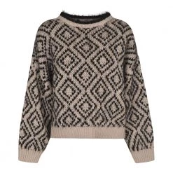 Brunello Cucinelli Round-neck Knitwear Beige -Dame-strikkegensere Salg unnamed file 2744