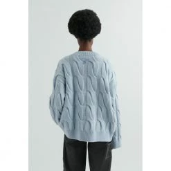 Axel Arigato Carla Sweater Blue -Dame-strikkegensere Salg unnamed file 2750