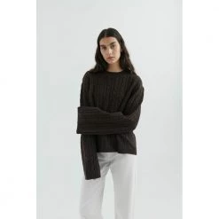 Axel Arigato Tidal Sweater Brown -Dame-strikkegensere Salg unnamed file 2771