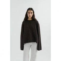 Axel Arigato Tidal Sweater Brown -Dame-strikkegensere Salg unnamed file 2772