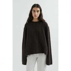 Axel Arigato Tidal Sweater Brown -Dame-strikkegensere Salg unnamed file 2775
