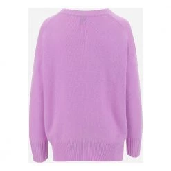 Allude Round-neck Knitwear Purple -Dame-strikkegensere Salg unnamed file 2804