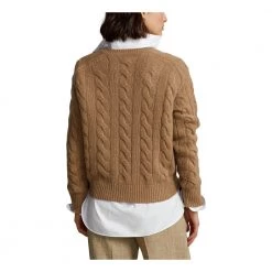 Polo Ralph Lauren Melange Genser Brown -Dame-strikkegensere Salg unnamed file 2812