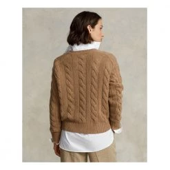 Polo Ralph Lauren Melange Genser Brown -Dame-strikkegensere Salg unnamed file 2815