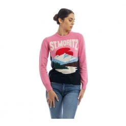 MC2 Saint Barth Round-neck Knitwear Pink -Dame-strikkegensere Salg unnamed file 2860