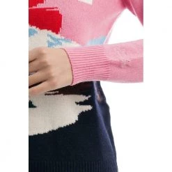 MC2 Saint Barth Round-neck Knitwear Pink -Dame-strikkegensere Salg unnamed file 2862