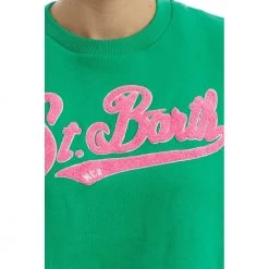 MC2 Saint Barth Round-neck Knitwear Green -Dame-strikkegensere Salg unnamed file 2904