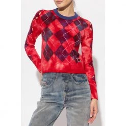 Diesel ‘M-AGDA’ Sweater Red -Dame-strikkegensere Salg unnamed file 2927