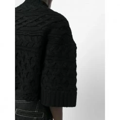 Sacai Round-neck Knitwear Black