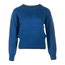 Liu Jo Round-neck Knitwear Blue 5 Liu Jo Round-neck Knitwear Blue -Dame-strikkegensere Salg unnamed file 2961