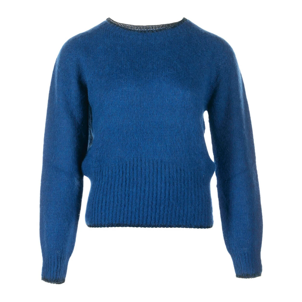 Liu Jo Round-neck Knitwear Blue 3 Liu Jo Round-neck Knitwear Blue - Bilde 3
