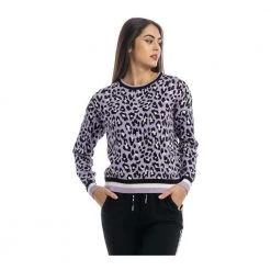 Liu Jo Round-neck Knitwear Purple -Dame-strikkegensere Salg unnamed file 2973