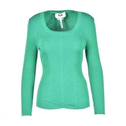 MSGM Round-neck Knitwear Green