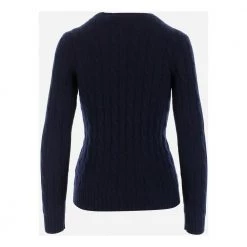 Ralph Lauren Round-neck Knitwear Blue -Dame-strikkegensere Salg unnamed file 3008