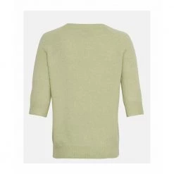 Moss Copenhagen Lysegrønn Aimee Mohair 2/4 Pullover Green
