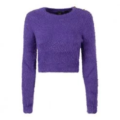 PINKO Round-neck Knitwear Purple