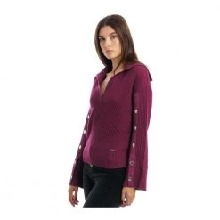 Liu Jo V-neck Knitwear Purple