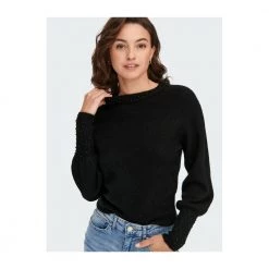 Sort Only Onlalexis L/S Bead Pullover Genser Black