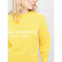 Philosophy Di Lorenzo Serafini Sweater Yellow -Dame-strikkegensere Salg unnamed file 31
